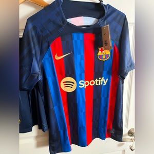 Nike Blue and Red Men's Jersey